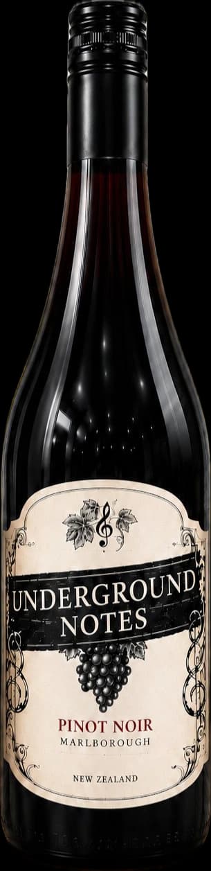 Underground Notes Pinot Noir bottle